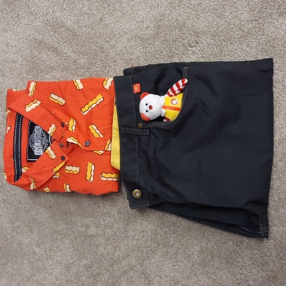 McDonald's Pants French Fry shirt Ty beanie baby outfit ...Mcdonald coll…